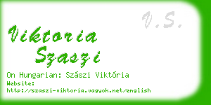 viktoria szaszi business card