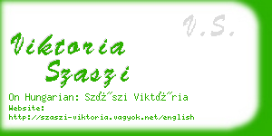 viktoria szaszi business card